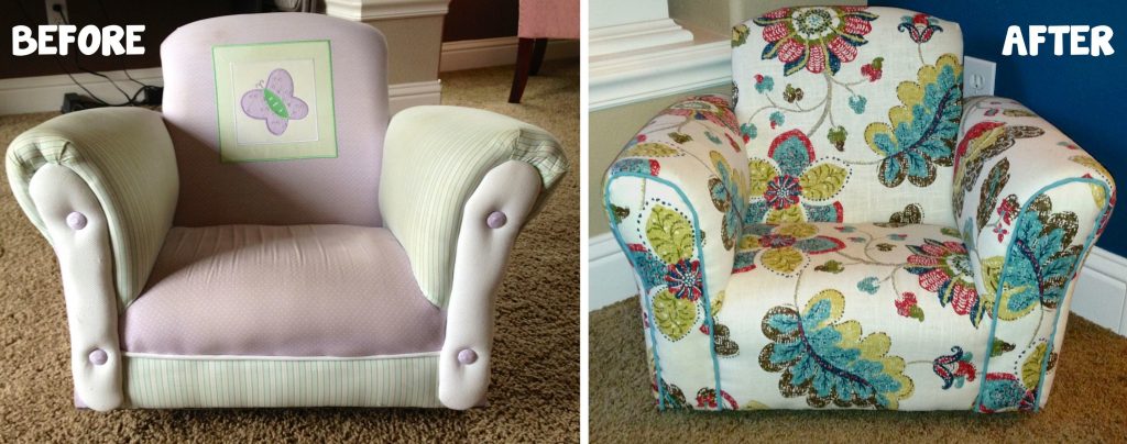Reupholstering Toddler Chair