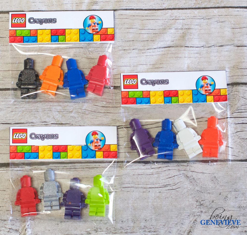 Lego Crayon Tags