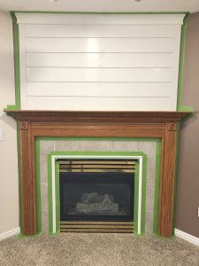 DIY Shiplap Fireplace