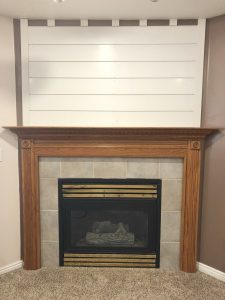DIY Shiplap Fireplace